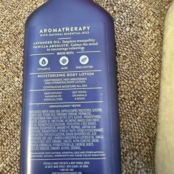 ❣️🆕Bath&Body Works Full Size Aromatherapy Lavender Vanilla 3PC Bundle❣️
